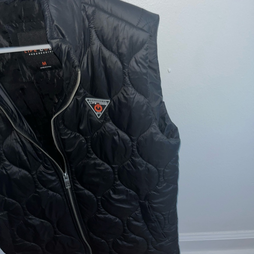 Men's Black Quilted Vest
